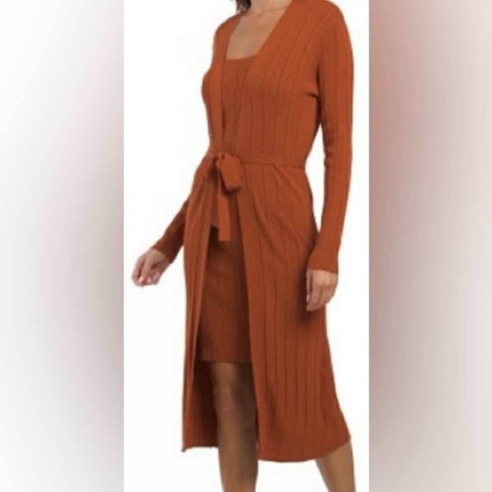 house of harlow 1960 knit dress + duster sweater two piece set | revolve | sz XS